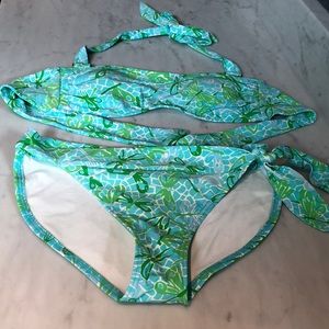 Lilly Pulitzer 2 piece bathing suit size 2